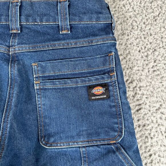 Dickies Denim Jeans Carpenter Pants Men 30x30 Skateboarding Workwear Blue Skater - Picture 12 of 16